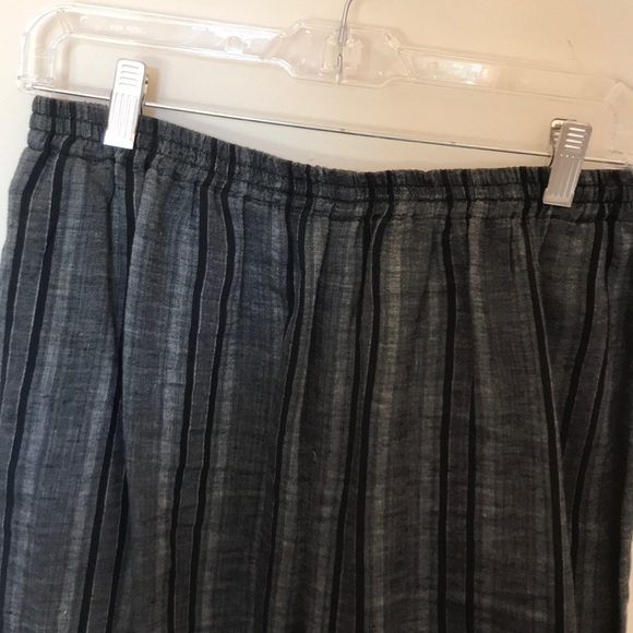 Black and Grey Striped Eskandar Trouser - Picture 2 of 6